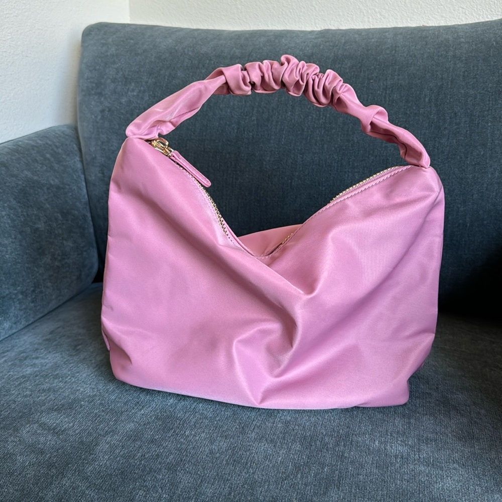 Stoney Clover Lane- Scrunch Handle Bag, Mauve